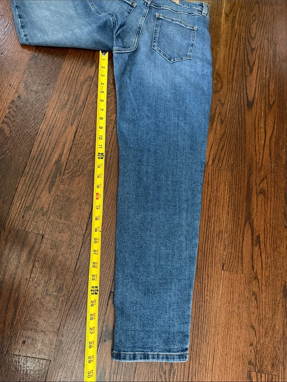 NWT L.L. Bean 207 vintage boyfriend High-Rise Medium Blue Women's Jeans size 8